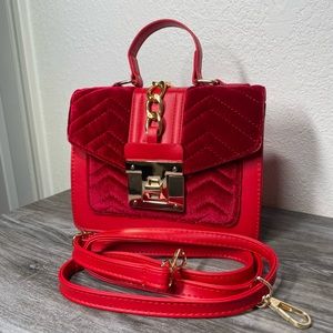 NEW Red Velvet Crossbody/Handbag Purse